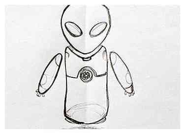 Cómo dibujar un Alienbot de fantasía 7 pasos (con fotos)