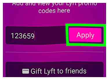 Comment appliquer un code de crédit Lyft 6 étapes (avec photos)