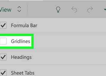 Sådan skjuler du gridlines i Excel på Android 6 trin (med billeder)