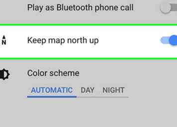 Cómo mantener Google Maps apuntando hacia el norte en un iPhone 5 pasos