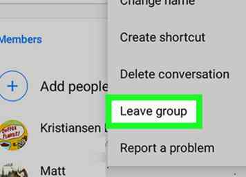 Cómo dejar un chat grupal en Facebook Messenger en Android