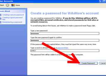 Cómo crear una contraseña de Windows XP 7 pasos (con imágenes)