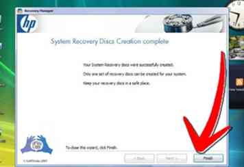 Comment créer des disques de récupération pour Windows Vista dans HP Recovery Manager