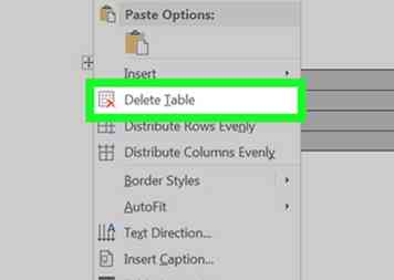 Comment supprimer une table dans Word 6 étapes (avec des images)