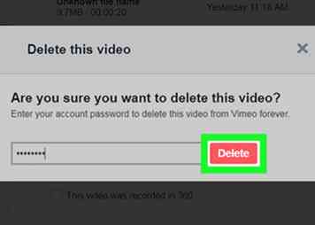 Comment supprimer une vidéo sur Vimeo sur PC ou Mac 7 étapes