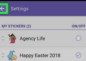 Comment supprimer des autocollants sur Viber sur Android 7 étapes