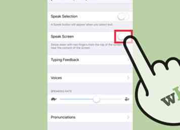 Sådan deaktiveres iPhone Speak Screen 5 trin (med billeder)
