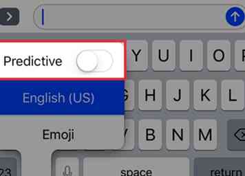 Sådan deaktiveres prædiktiv tekst på en iPhone 5 trin