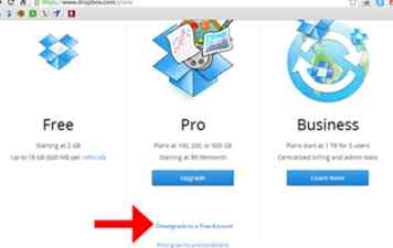 Comment rétrograder un compte Dropbox 3 étapes (avec photos)