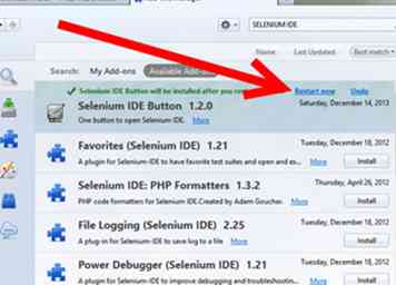 Comment télécharger le complément Selenium IDE 7 étapes (avec des images)