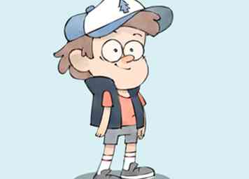 Comment dessiner des pins de Dipper de Gravity Falls 7 étapes