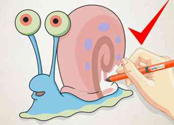 Comment dessiner Gary the Snail de SpongeBob SquarePants 6 étapes