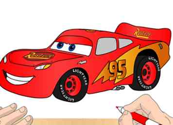 Hoe Lightning McQueen te tekenen 7 stappen (met afbeeldingen)