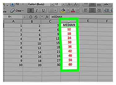 Sådan finder du median i Excel 5 trin (med billeder)