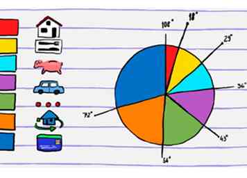 Een cirkeldiagram maken 10 stappen (met afbeeldingen)