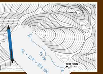 3 façons de mesurer une distance en ligne droite à l'aide d'une carte topographique