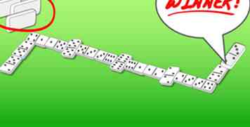 De eenvoudigste manier om domino's te spelen