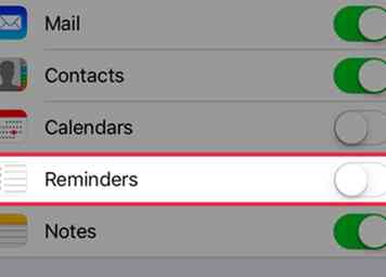 Sådan forhindrer du en e-mail-konto fra at forbinde påmindelserne App på en iPhone