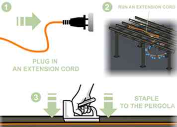 3 façons d'accrocher des lumières de pergola