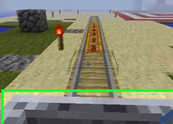 Comment brancher un circuit simple de rail de détecteur sur Minecraft PE