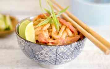 Hoe Pasta met zalm te maken 5 stappen