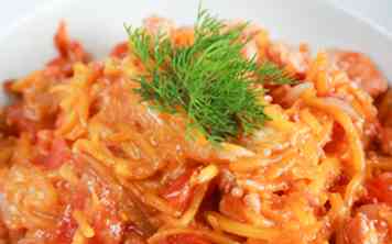 3 måder at lave spaghetti squash gryderet