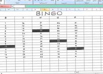 Comment créer un jeu de bingo dans Microsoft Office Excel 2007 9 étapes