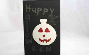 Hoe maak je een Halloween Pumpkin Cut Out Card 8 stappen