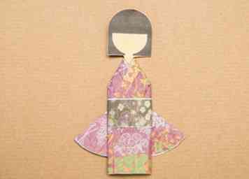 Comment faire une fille Kimono Origami 15 étapes (avec photos)