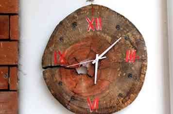 Comment faire une horloge de tronc d'arbre 13 étapes (avec photos)