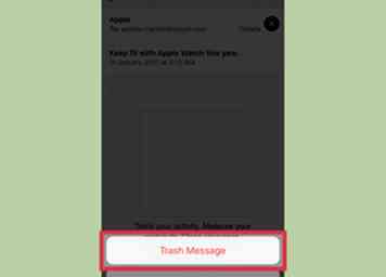 Comment faire l'application Mail Mail avant de supprimer des messages sur un iPhone