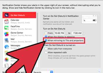 Cómo evitar notificaciones cuando Screen Mirroring en una Mac