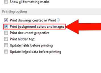 So drucken Sie eine Hintergrundfarbe in MS Word (Windows 7): 4 Schritte