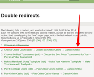 So bearbeiten Sie die Double Redirects-Seite: 12 Schritte