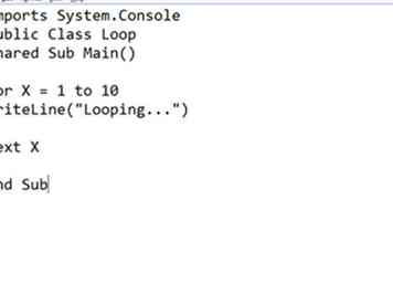 Wie programmiere ich eine Schleife in VB: 4 Schritte (mit Bildern)