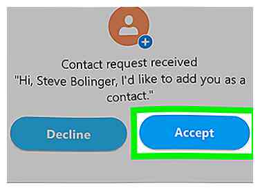 Cómo aceptar una solicitud de contacto en Skype en Android 4 pasos
