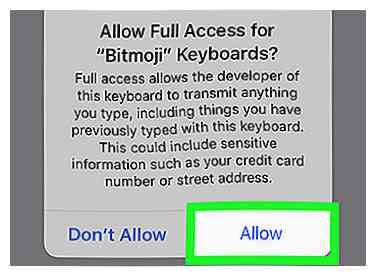 Comment autoriser un accès complet au clavier Bitmoji sur iPhone ou iPad
