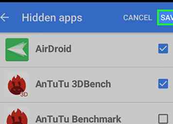 Hoe om apps te verbergen op Android (met afbeeldingen)