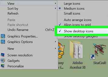 Sådan Hide Desktop ikoner på Windows 4 trin (med billeder)