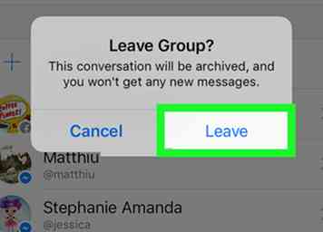 Cómo dejar un chat grupal en Facebook Messenger en iPhone o iPad
