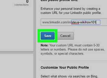 Sådan opretter du en brugerdefineret URL på LinkedIn 7 trin (med billeder)