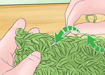 Hoe de Moss Stitch te haken (met afbeeldingen)