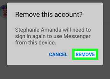 Cómo eliminar una cuenta de Messenger en Android 6 pasos