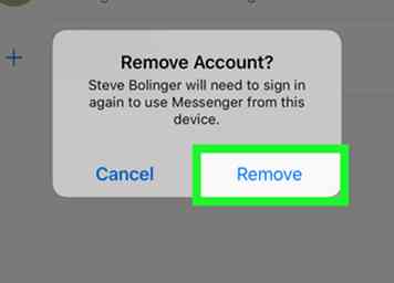 Cómo eliminar una cuenta de Messenger en iPhone o iPad 6 pasos