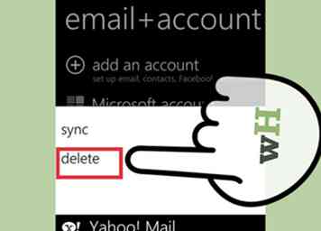 Cómo eliminar una cuenta de correo electrónico en Windows Phone 7 6 pasos