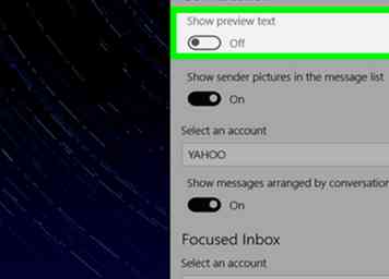 Sådan deaktiveres meddelelsesforhåndsvisninger i Windows 10 Mail 4 trin