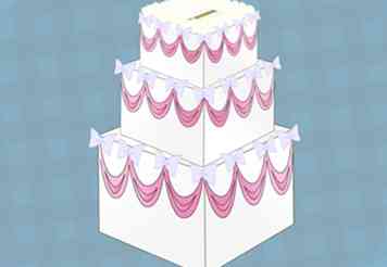 Sådan laver du en kageformet boks til at holde bryllupskort 14 trin