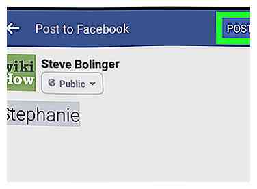 Sådan Facebook Tag en person kun ved fornavn på Android 8 trin