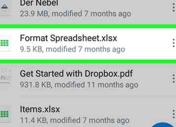 Hoe bestanden te openen op Dropbox op Android 5 stappen (met afbeeldingen)