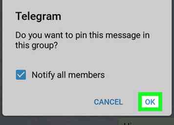 Sådan Pin Telegram Beskeder på Android 6 trin (med billeder)